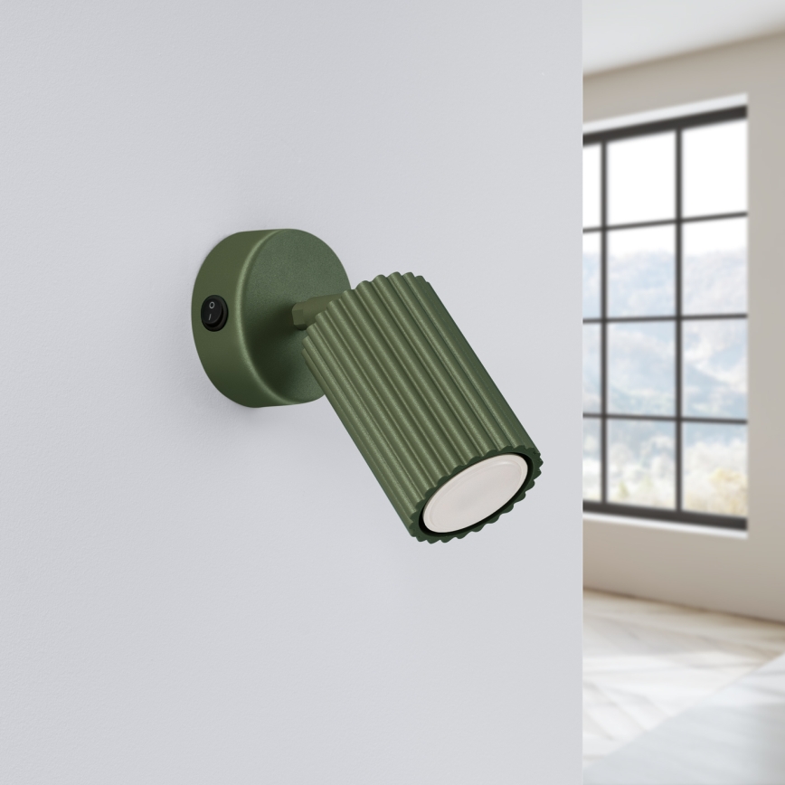 Brilagi - Aplique de parede LED CRESTO 1xGU10/10W/230V verde