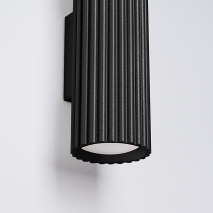 Brilagi - Aplique de parede LED CRESTO 2x GU10/10 W/230 V 30 cm, preto