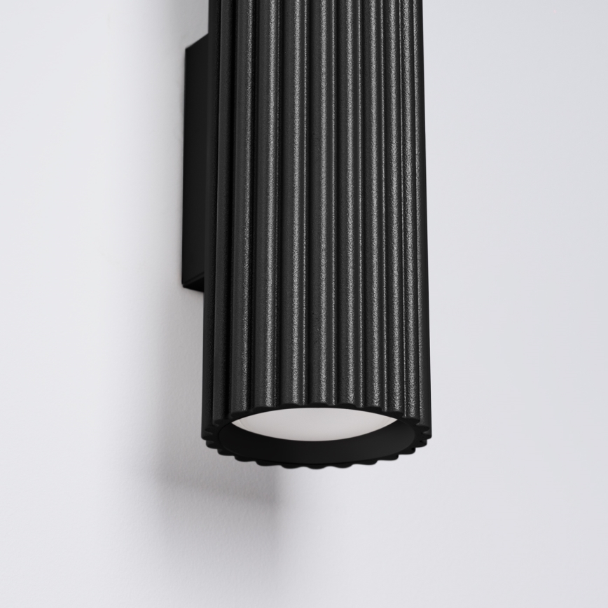 Brilagi - Aplique de parede LED CRESTO 2x GU10/10 W/230 V 30 cm, preto