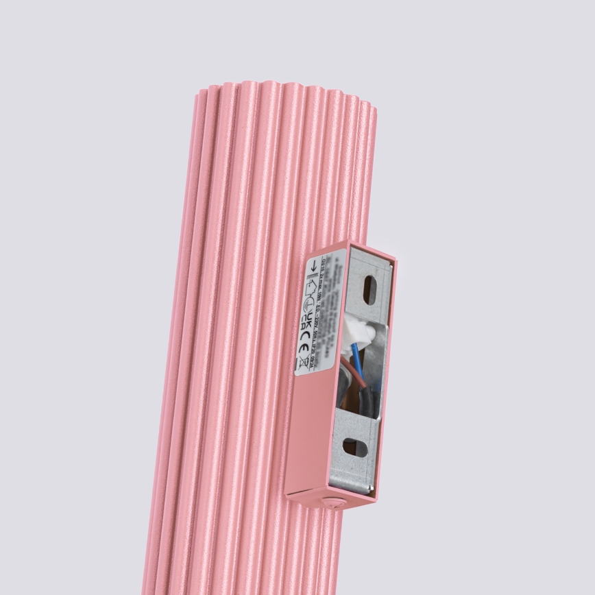 Brilagi - Aplique de parede LED CRESTO 2x GU10/10 W/230 V 30 cm rosa
