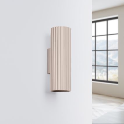 Brilagi - Aplique de parede LED CRESTO 2xGU10/10W/230V 20 cm taupe