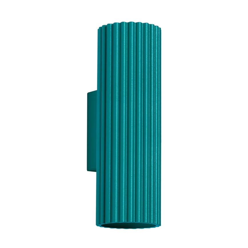Brilagi - Aplique de parede LED CRESTO 2xGU10/10W/230V 20 cm turquesa