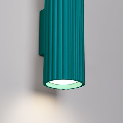 Brilagi - Aplique de parede LED CRESTO 2xGU10/10W/230V 20 cm turquesa
