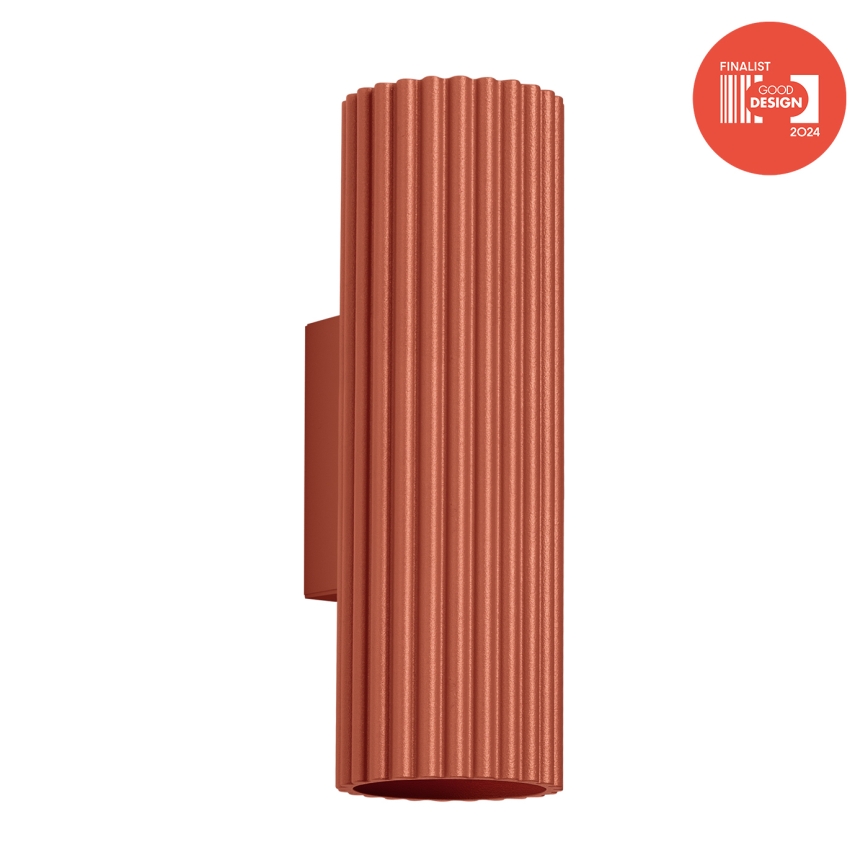 Brilagi - Aplique de parede LED CRESTO 2xGU10/10W/230V 20 cm vermelho