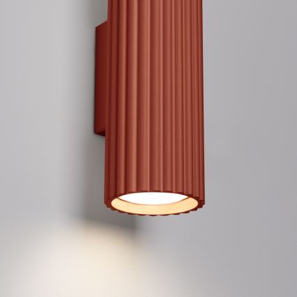 Brilagi - Aplique de parede LED CRESTO 2xGU10/10W/230V 20 cm vermelho