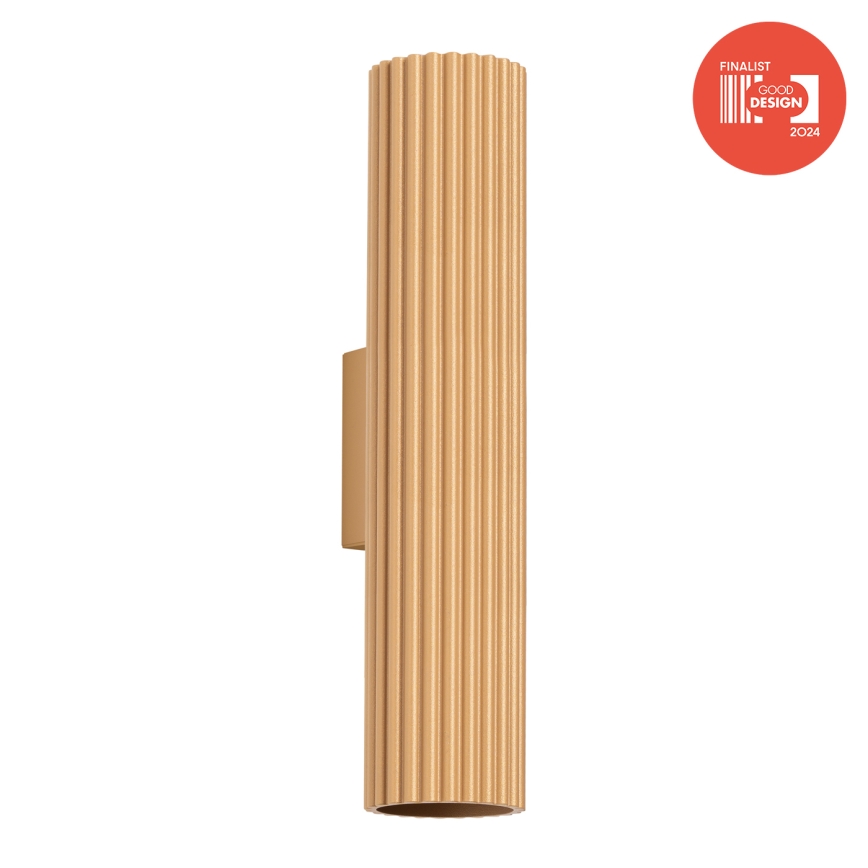 Brilagi - Aplique de parede LED CRESTO 2xGU10/10W/230V 30 cm dourado