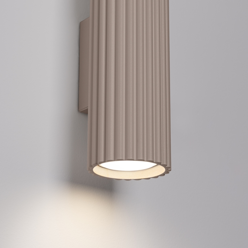 Brilagi - Aplique de parede LED CRESTO 2xGU10/10W/230V 30 cm taupe