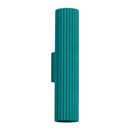 Brilagi - Aplique de parede LED CRESTO 2xGU10/10W/230V 30 cm turquesa