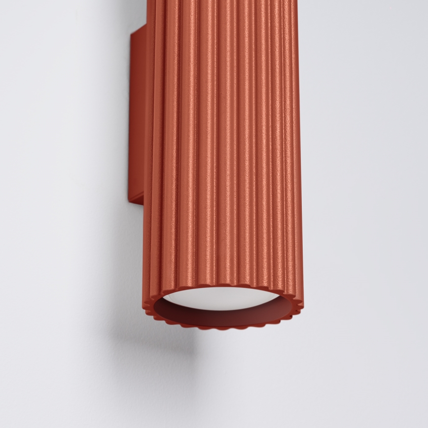 Brilagi - Aplique de parede LED CRESTO 2xGU10/10W/230V 30 cm vermelho