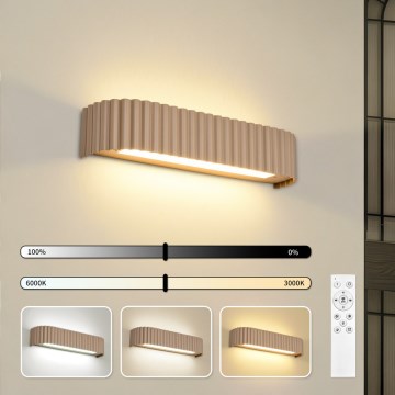 BRILAGI - Aplique de parede LED dimerizável FALCON MODERN LED/14W/230V 3000-6000K 40 cm bege + comando remoto