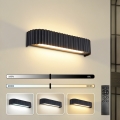 BRILAGI - Aplique de parede LED dimerizável FALCON MODERN LED/14W/230V 3000-6000K 40 cm preto + controlo remoto