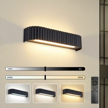BRILAGI - Aplique de parede LED dimerizável FALCON MODERN LED/14W/230V 3000-6000K 40 cm preto + controlo remoto