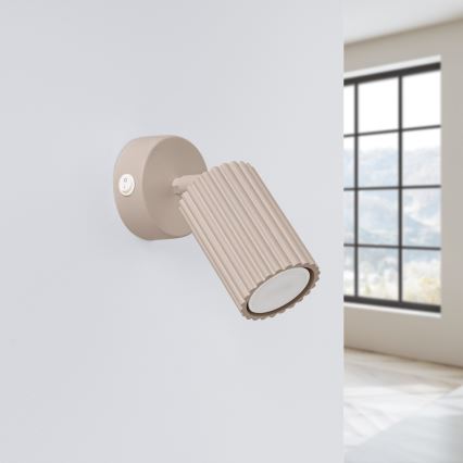 Brilagi - Aplique de parede LED direcionável CRESTO 1xGU10/10W/230V taupe