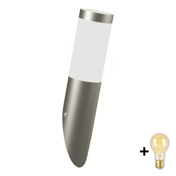 Brilagi - Aplique de parede LED exterior dimerizável ELIA 1xE27/6W/230V 2700-6500K IP44 cromo mate