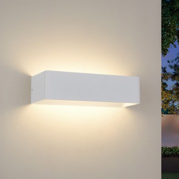Brilagi - Aplique de parede LED exterior DONNANI LED/12W/230V 30 cm branco IP44
