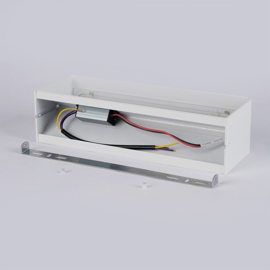 Brilagi - Aplique de parede LED exterior DONNANI LED/12W/230V 30 cm branco IP44