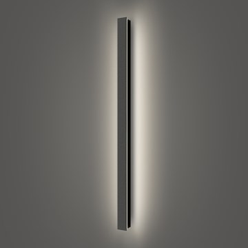 Brilagi - Aplique de parede LED exterior LINEAR LED/22W/230V 4000K IP65 100 cm preto CRI 90