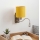 Brilagi - Aplique de parede LED flexível NUBILA 1x E27 (25W/230V) + LED integrado 3W, cromo fosco/amarelo
