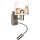 Brilagi - Aplique de Parede LED Infantil Flexível BOBO 1xE27/25W/230V + LED/3W cromado fosco/branco/animais