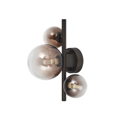 Brilagi - Aplique de parede LED MILLA 3xG9/3W/230V castanho/castanho fumado