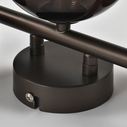 Brilagi - Aplique de parede LED MILLA 3xG9/3W/230V castanho/castanho fumado
