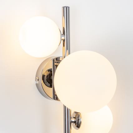 Brilagi - Aplique de parede LED MILLA 3xG9/3W/230V preto cromado/branco