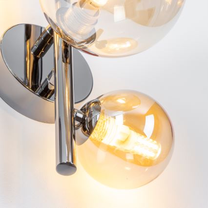 Brilagi - Aplique de parede LED MILLA 3xG9/3W/230V preto cromado/dourado