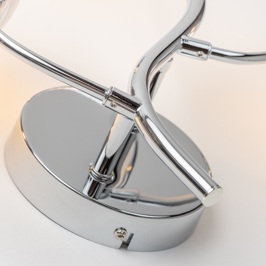 Brilagi - Aplique de parede LED MISTEL 3xG9/3W/230V preto cromado/fumado