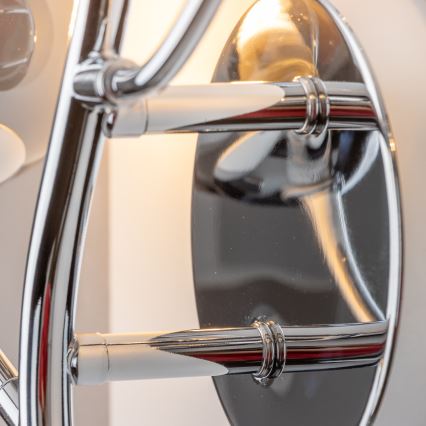 Brilagi - Aplique de parede LED MISTEL 3xG9/3W/230V preto cromado/fumado