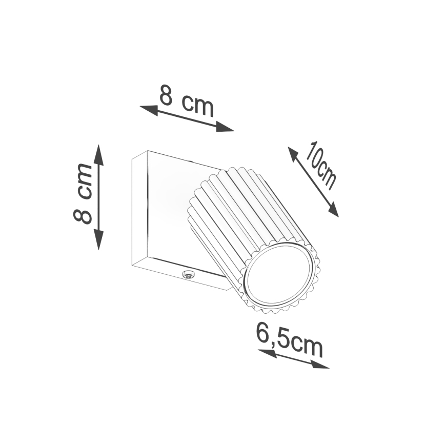 Brilagi - Aplique de parede LED orientável CRESTO 1xGU10/10W/230V dourado