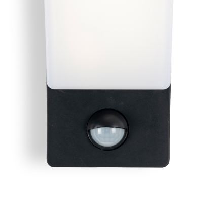 BRILAGI - Aplique de parede LED para exterior com sensor de movimento e de crepúsculo ARCELO LED/12W/230V IP65 preto
