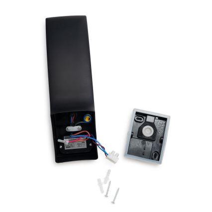 BRILAGI - Aplique de parede LED para exterior com sensor de movimento e de crepúsculo ARCELO LED/12W/230V IP65 preto