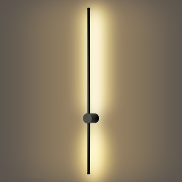 Brilagi - Aplique de parede LED para exterior AURA LED/20W/230V 3000K IP54 97 cm preto CRI 90