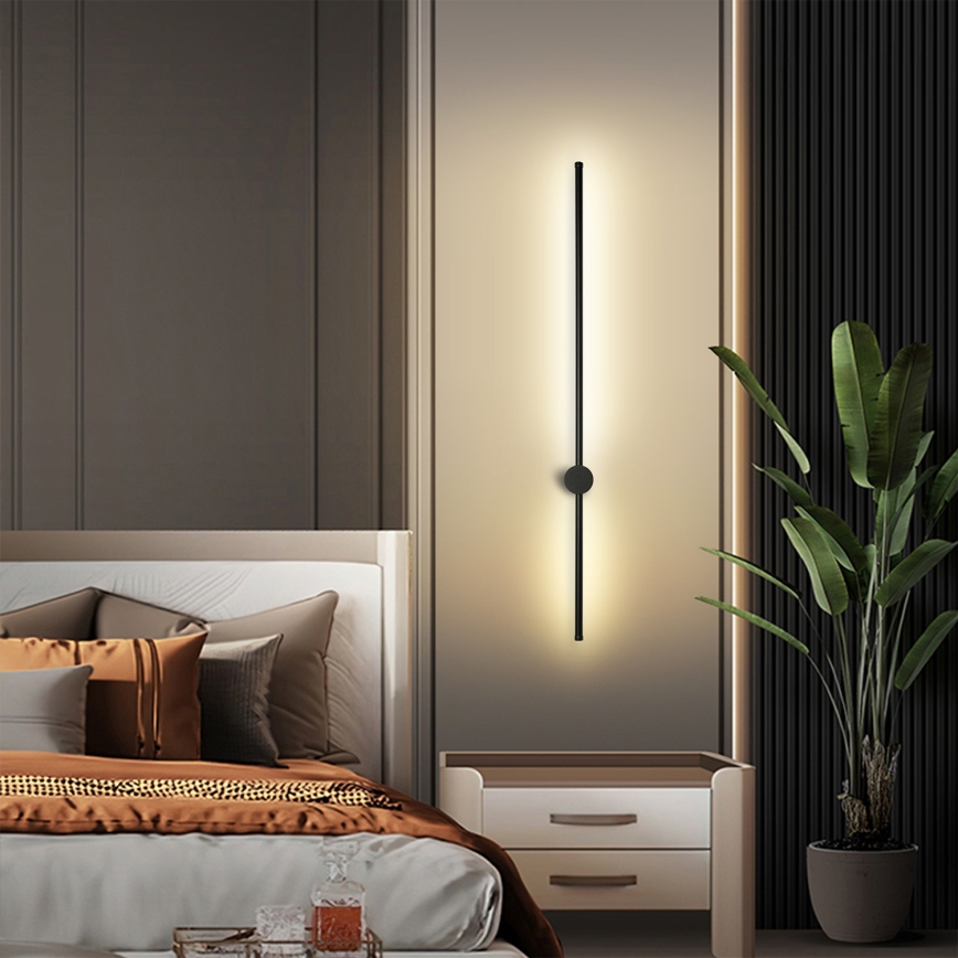 Brilagi - Aplique de parede LED para exterior AURA, 20W, 230V, 3000K, IP54, 97 cm, antracite, IRC 90