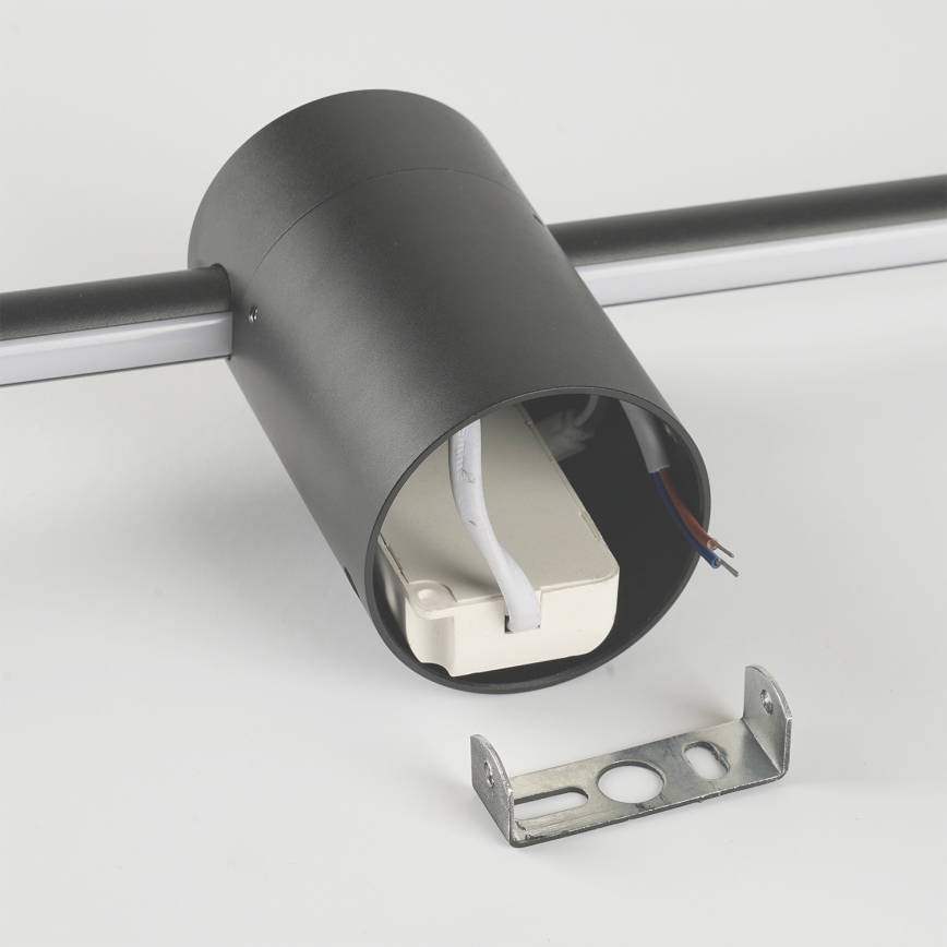 Brilagi - Aplique de parede LED para exterior AURA, 20W, 230V, 3000K, IP54, 97 cm, antracite, IRC 90