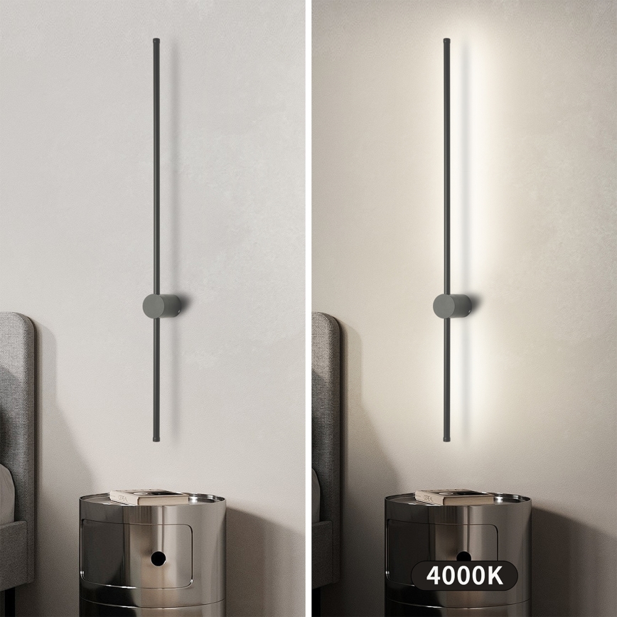 Brilagi - Aplique de parede exterior LED AURA LED/20W/230V 4000K IP54 97 cm antracite CRI 90