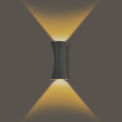 Brilagi - Aplique de parede LED para exterior BICON LED/10W/230V antracite IP44