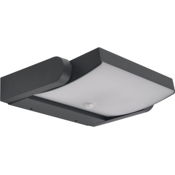 Brilagi - Aplique de parede LED para exterior com sensor ANKLE LED/18W/230V 3000K IP65 antracite