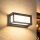 Brilagi - Aplique de parede LED para exterior com sensor PARKER LED/12W/230V antracite IP44