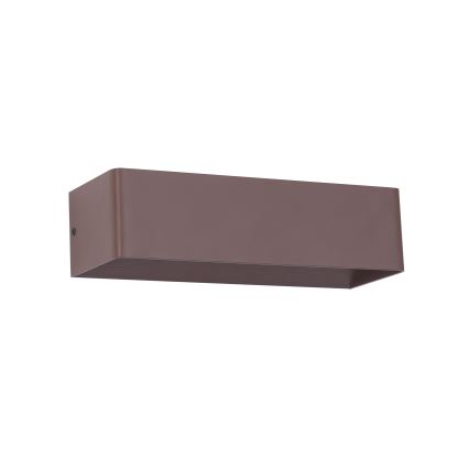 Brilagi - Aplique de parede LED para exterior DONNANI LED/12W/230V 30 cm castanho IP44