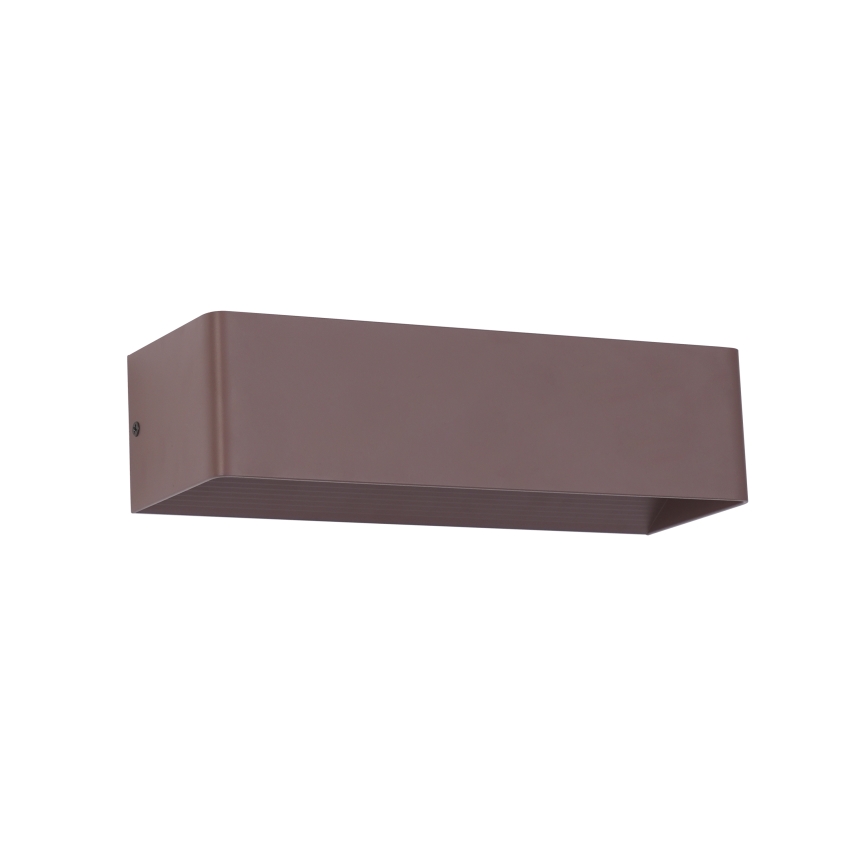 Brilagi - Aplique de parede LED para exterior DONNANI LED/12W/230V 30 cm castanho IP44