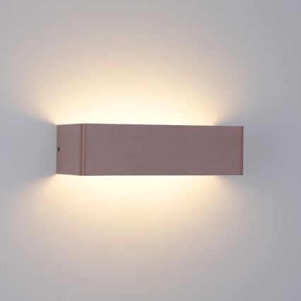Brilagi - Aplique de parede LED para exterior DONNANI LED/12W/230V 30 cm castanho IP44
