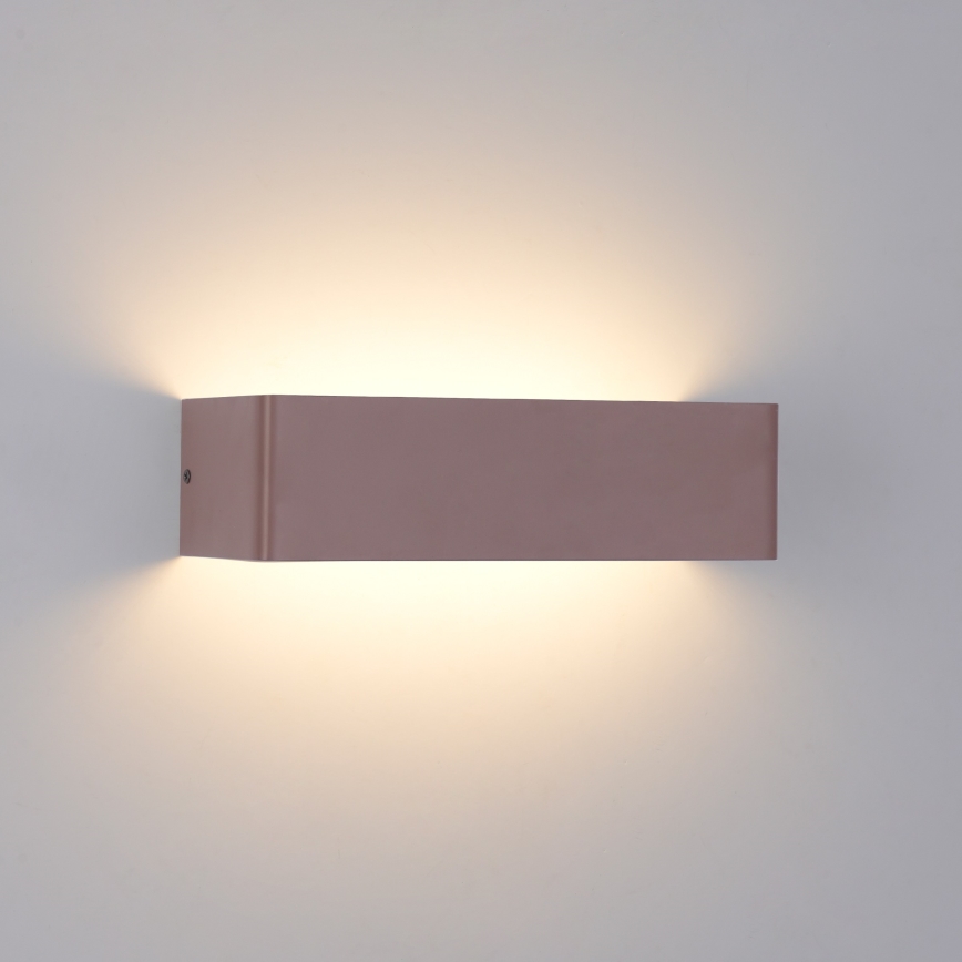 Brilagi - Aplique de parede LED para exterior DONNANI LED/12W/230V 30 cm castanho IP44