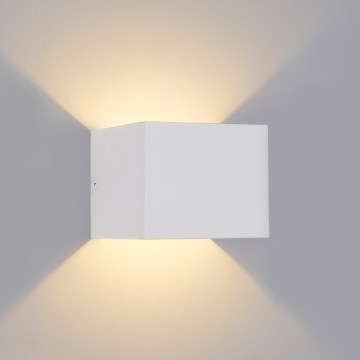 Brilagi - Aplique de parede LED para exterior DONNANI LED/5W/230V 10 cm branco IP44