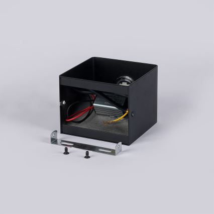 Brilagi - Aplique de parede LED para exterior DONNANI LED/5W/230V 10 cm preto IP44