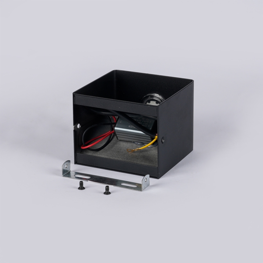 Brilagi - Aplique de parede LED para exterior DONNANI LED/5W/230V 10 cm preto IP44