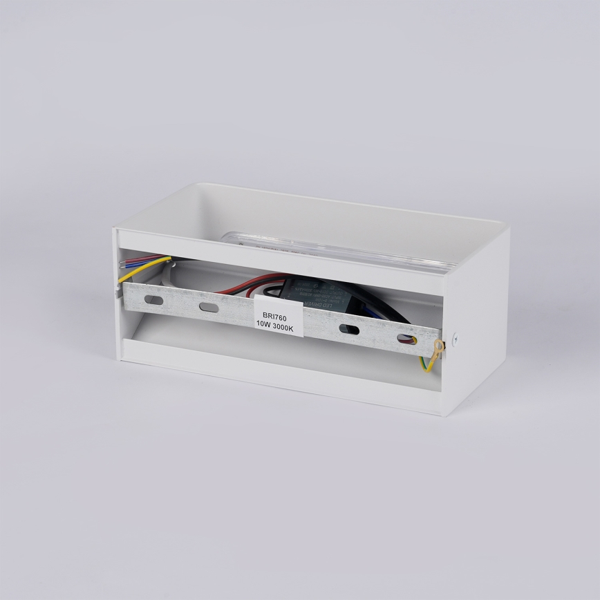 Brilagi - Aplique de parede LED para exterior DONNANI LED/7W/230V 20 cm branco IP44
