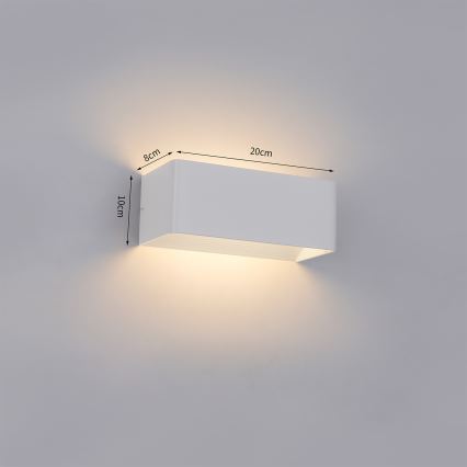 Brilagi - Aplique de parede LED para exterior DONNANI LED/7W/230V 20 cm branco IP44