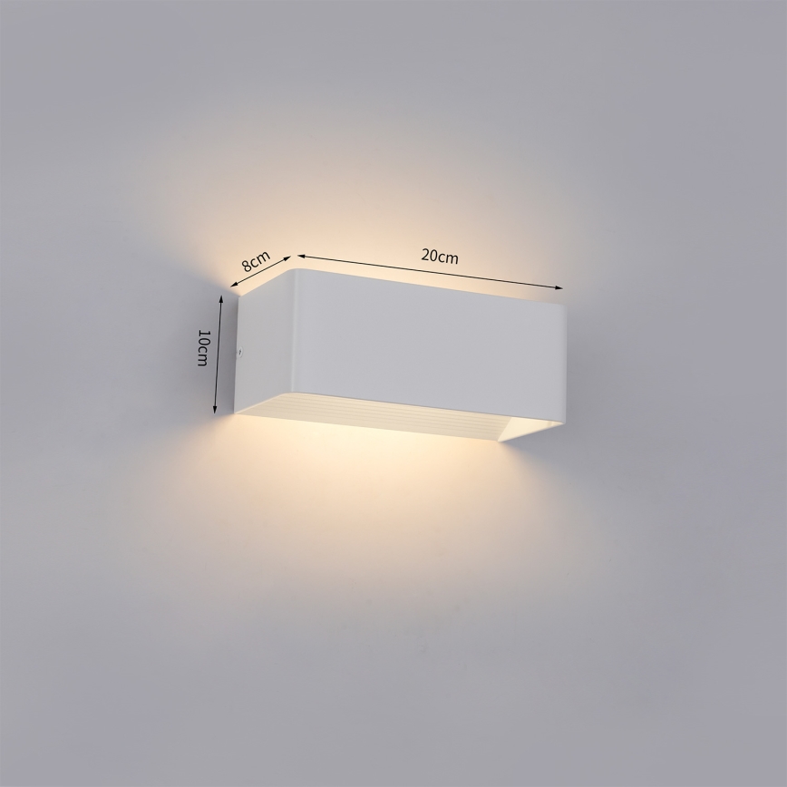 Brilagi - Aplique de parede LED para exterior DONNANI LED/7W/230V 20 cm branco IP44