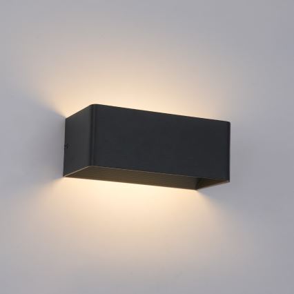 Brilagi - Aplique de parede LED para exterior DONNANI LED/7W/230V 20 cm preto IP44